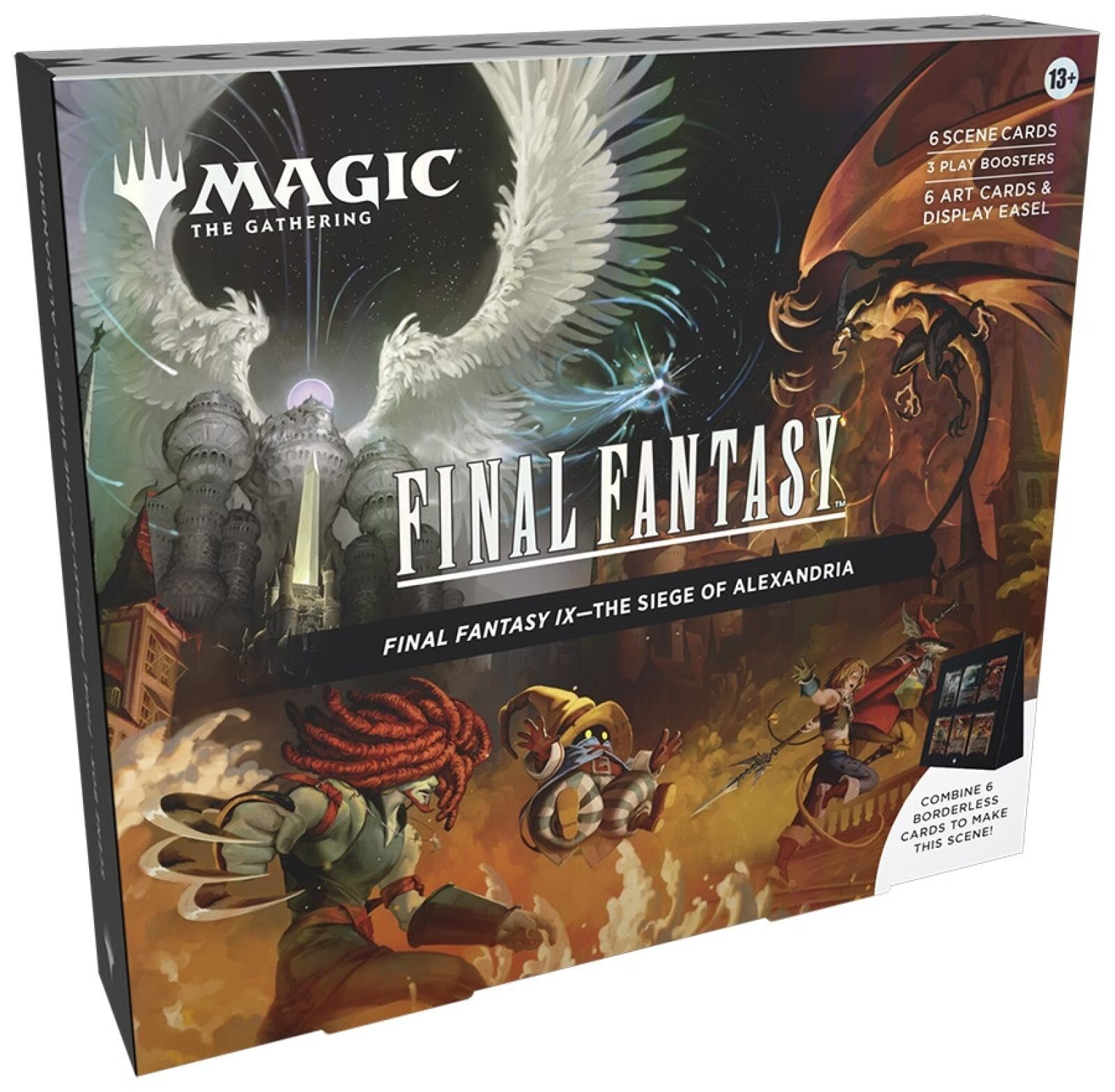 Magic: The Gathering Final Fantasy Scene Box Siege of Alexandria foil borderless cards for display and play