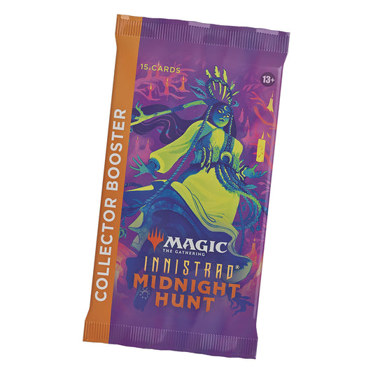 Magic: The Gathering Innistrad Midnight Hunt booster top view for exciting pulls