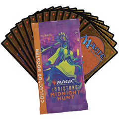 Magic: The Gathering Innistrad Midnight Hunt foil cards close-up showing premium shine