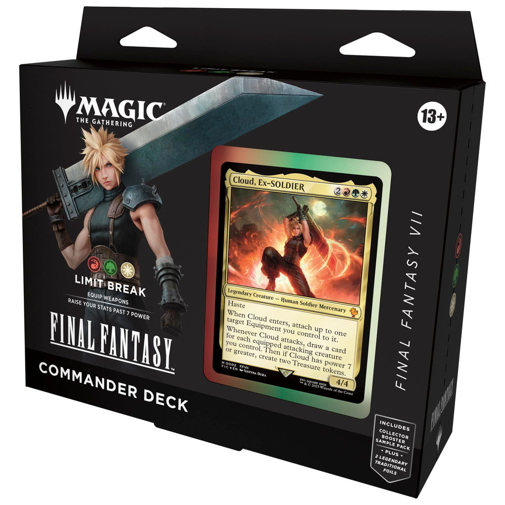Magic: The Gathering Limit Break FFVII deck art for immersive game nights and iconic visuals.