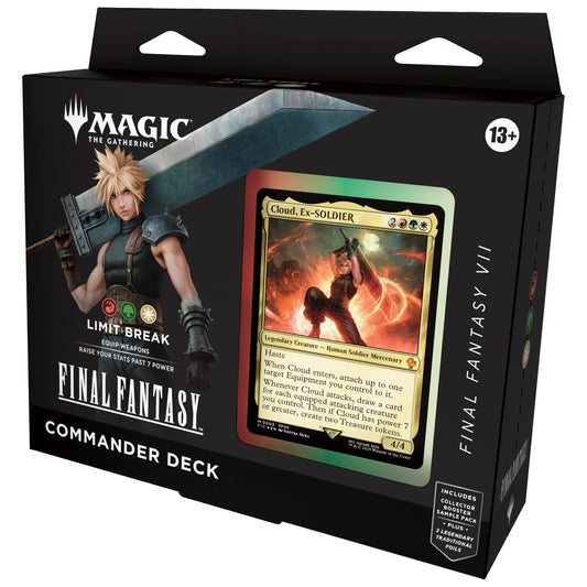 Magic: The Gathering Limit Break FFVII deck art for immersive game nights and iconic visuals.