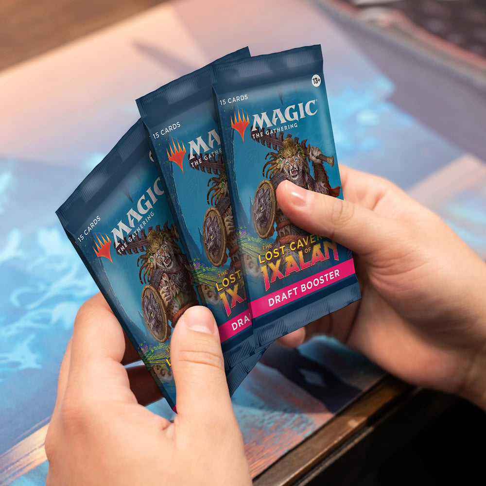 Magic: The Gathering Ixalan contents spread for drafting sessions.