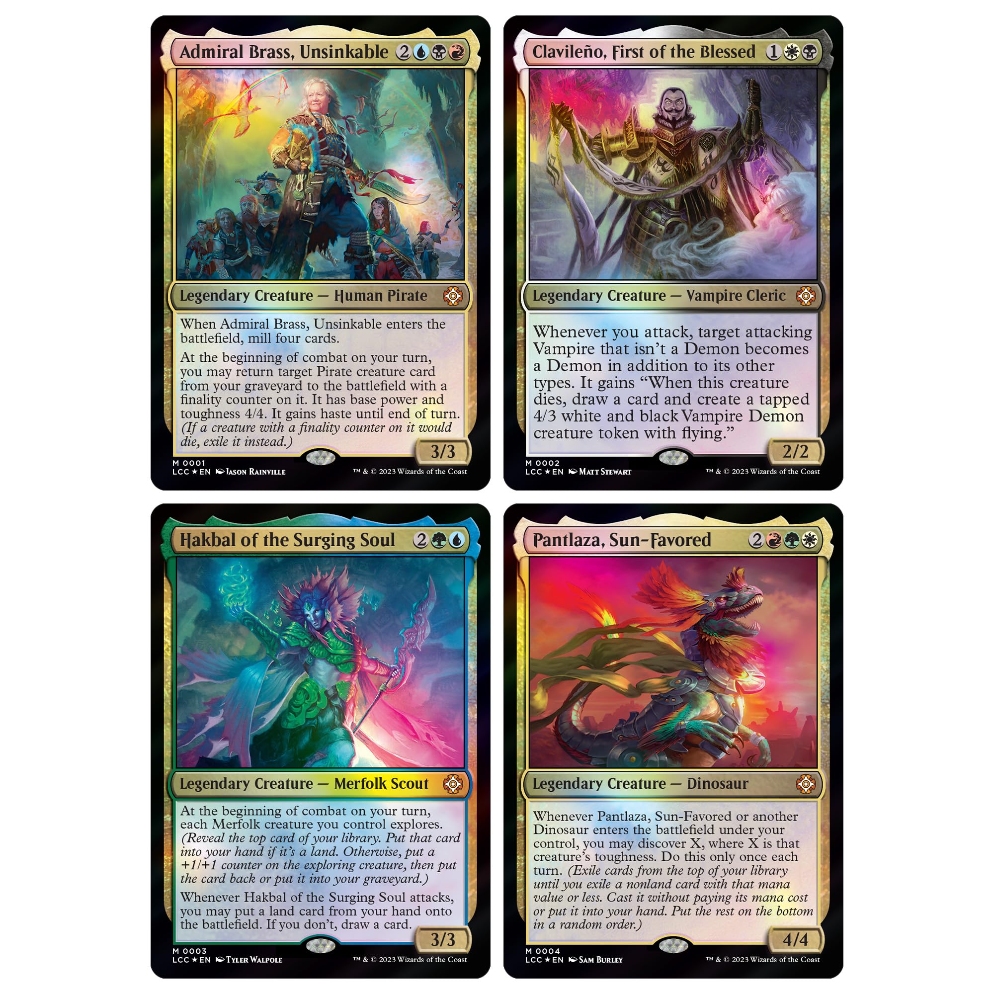 Magic: The Gathering Foil-Etched Display Commander—foil-border art to showcase your commander.