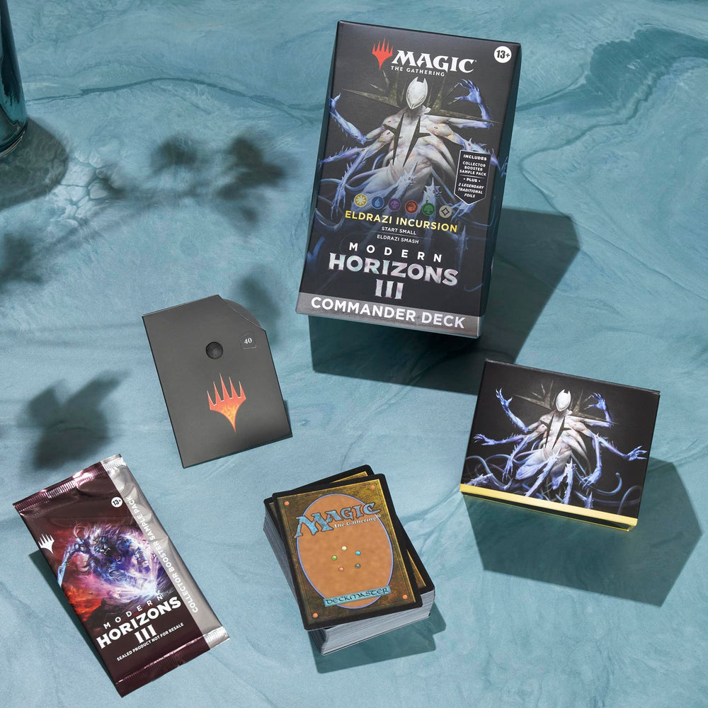 Foil-etched Display Commander from Eldrazi Incursion deck, a bold centerpiece for multiplayer games.