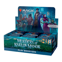 Magic: The Gathering Murders at Karlov Manor box front, ideal for display and gifting to fans.