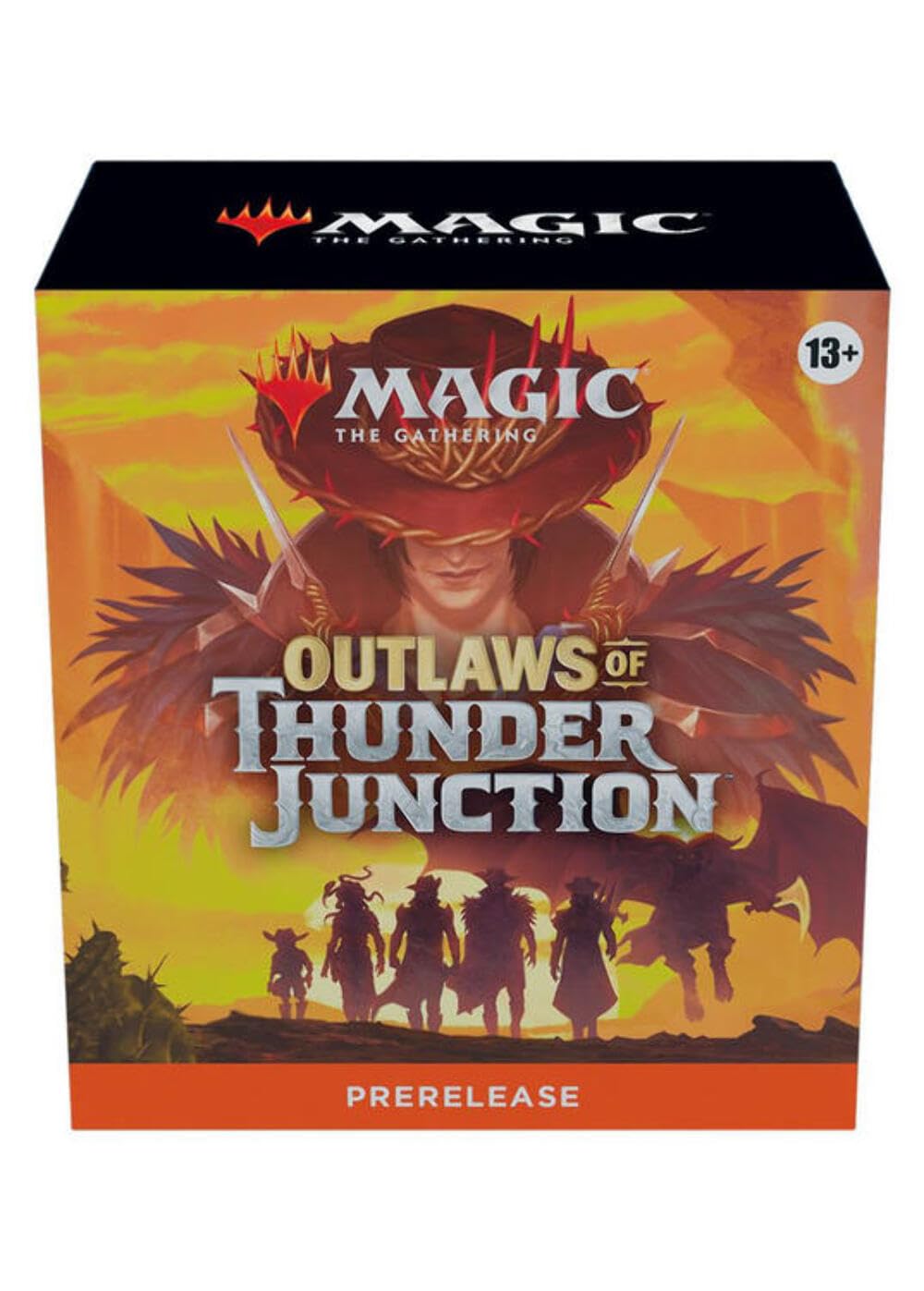 Magic: The Gathering Outlaws of Thunder Junction pack cover for preview excitement and collector interest.