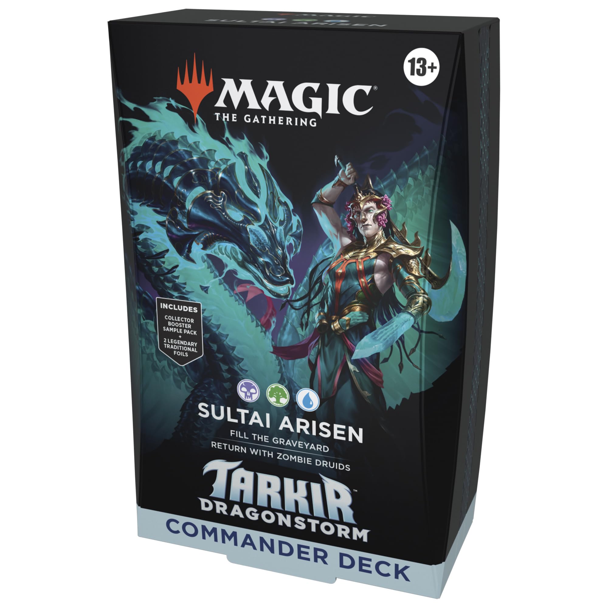 Magic: The Gathering Tarkir Dragonstorm deck box keeps cards safe and ready for gameplay