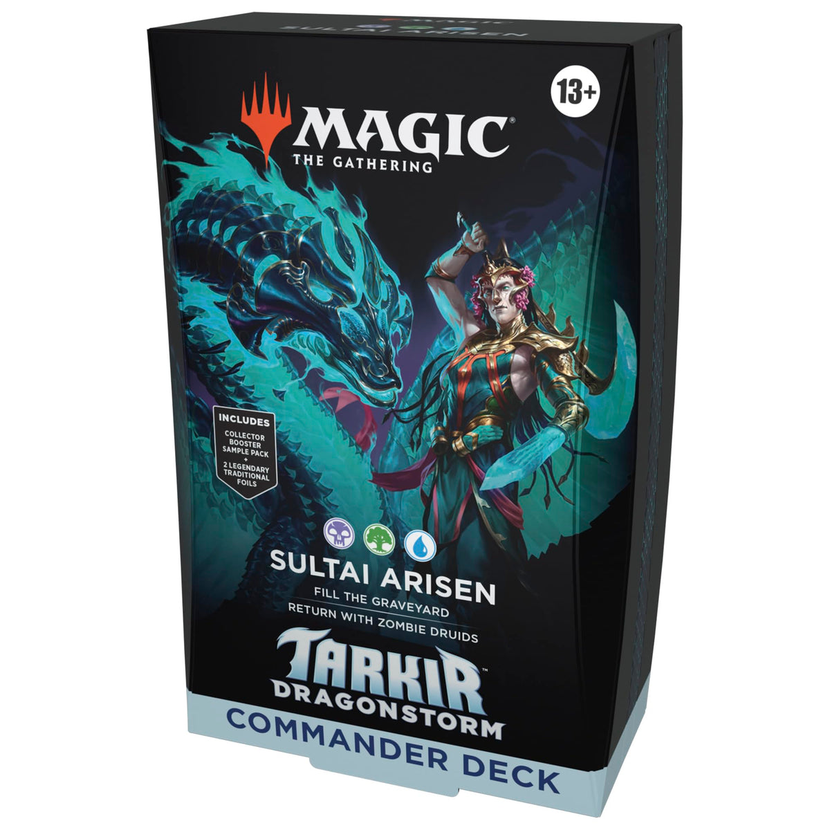 Magic: The Gathering Tarkir Dragonstorm deck box keeps cards safe and ready for gameplay