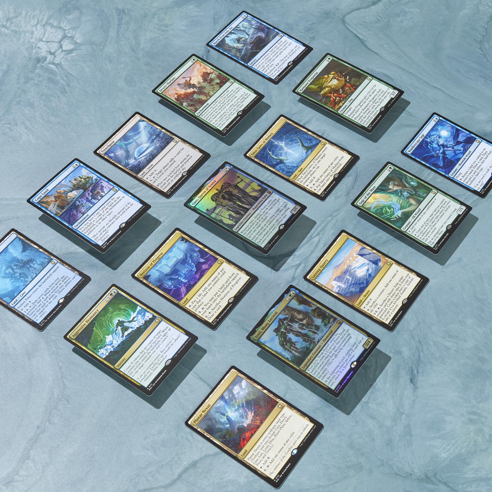 Magic: The Gathering Tricky Terrain reference card helps you recall deck features quickly