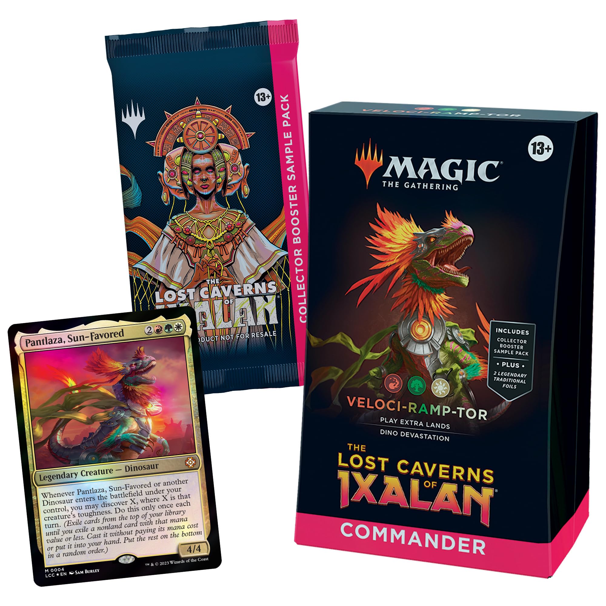 Veloci-ramp-tor collector booster pack showing rare and foil cards