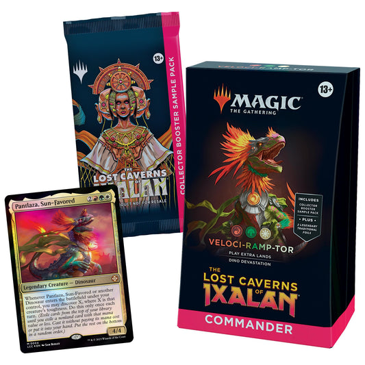 Veloci-ramp-tor collector booster pack showing rare and foil cards