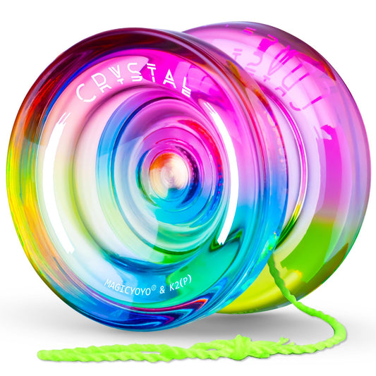 MAGICYOYO K2 crystal blue pink yellow gradient for beginner play