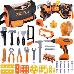 Magic4U kids tool set with bag and belt for organized pretend play.