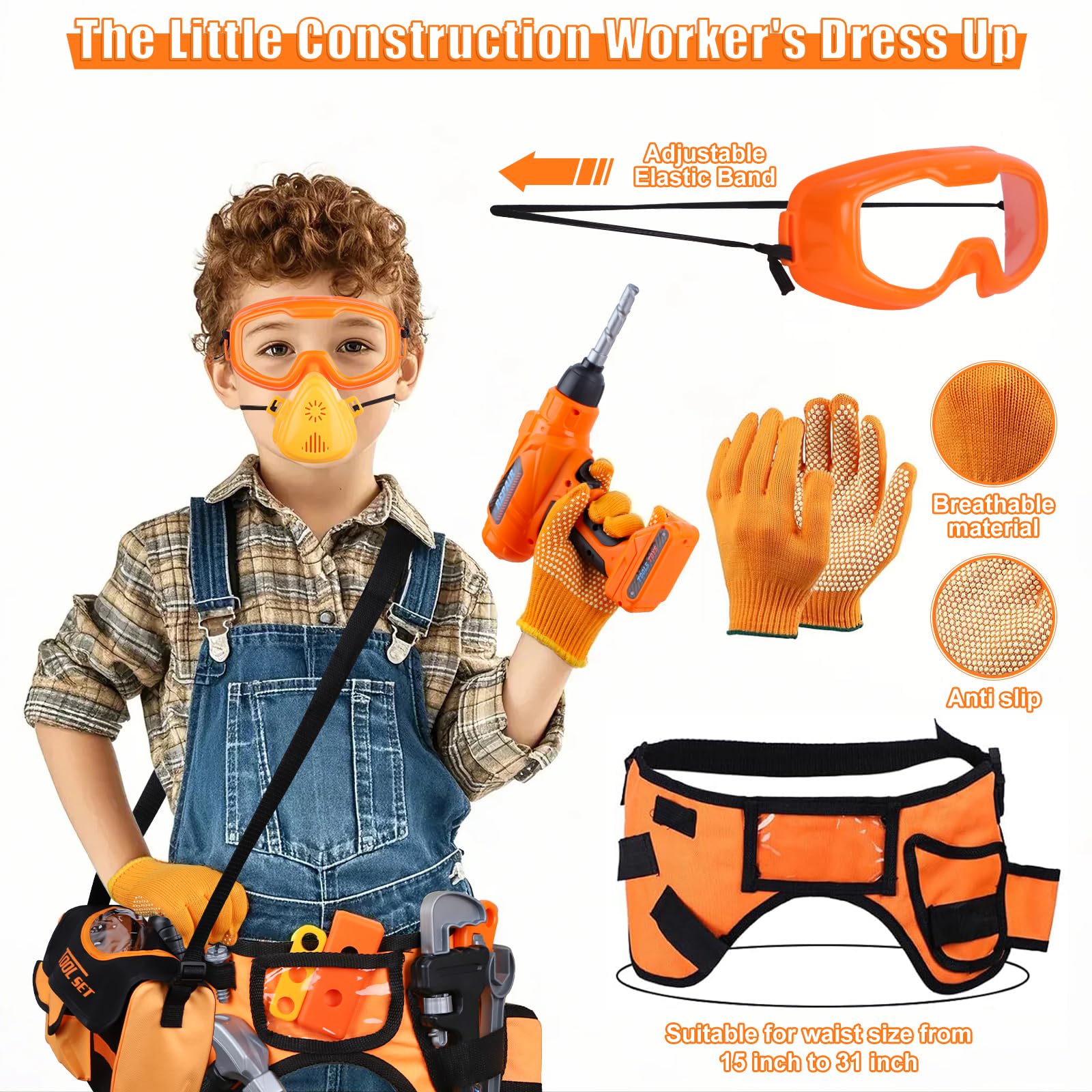 Magic4U electric drill in action for realistic pretend play.