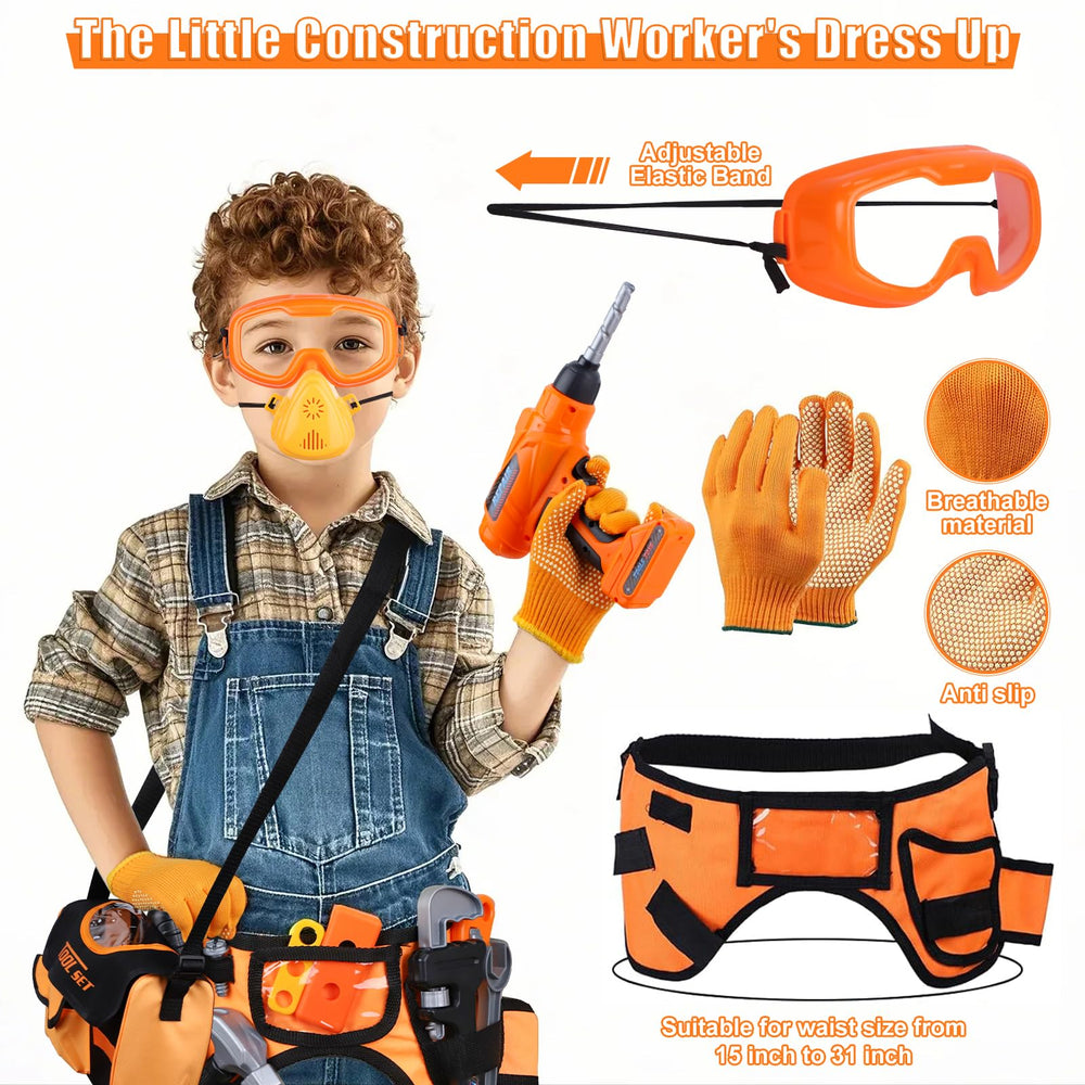 Magic4U electric drill in action for realistic pretend play.