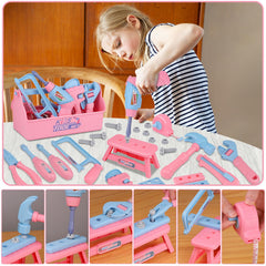 Magic4U electric drill with two bits for realistic pretend drilling