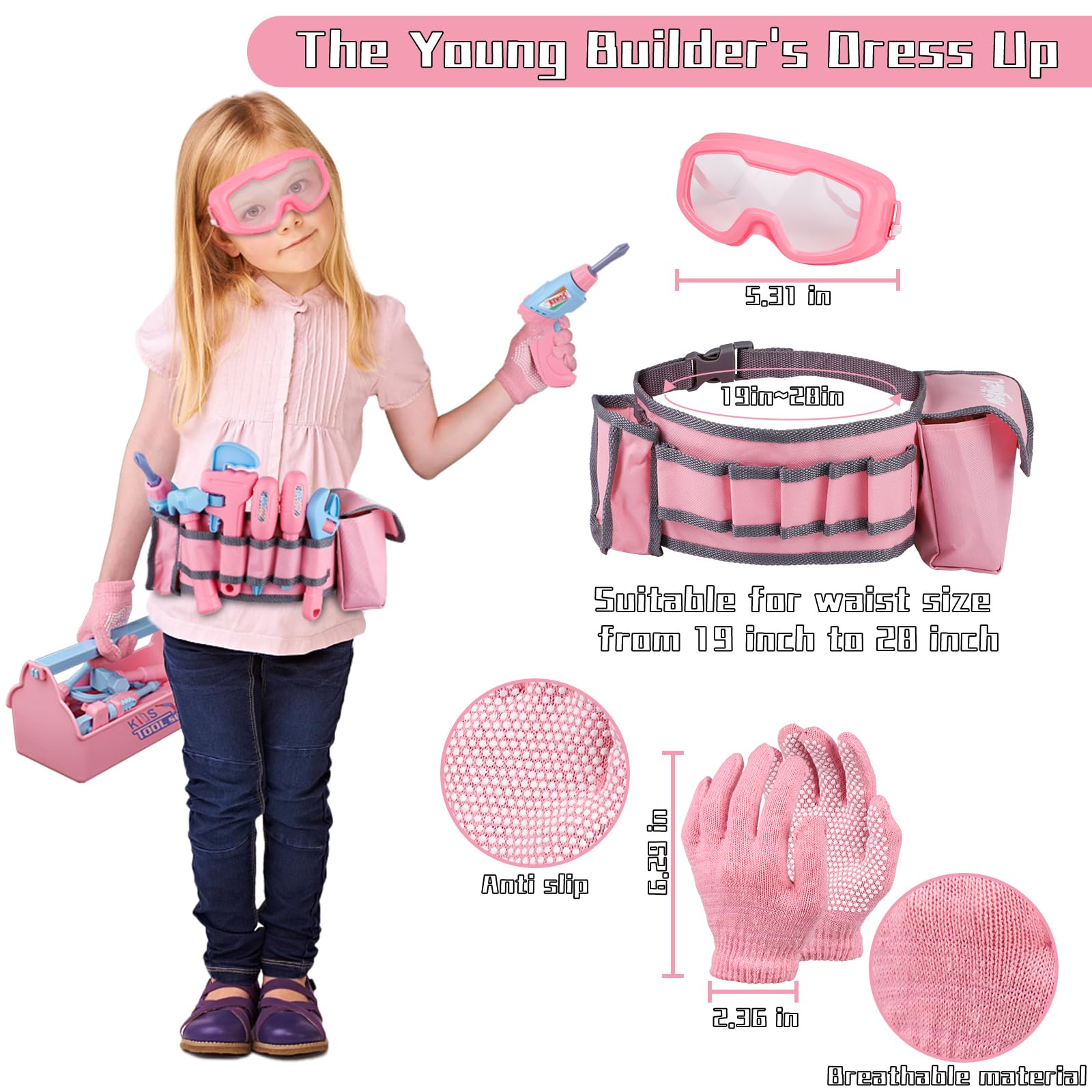 Magic4U gloves providing grip for tool tasks and playtime