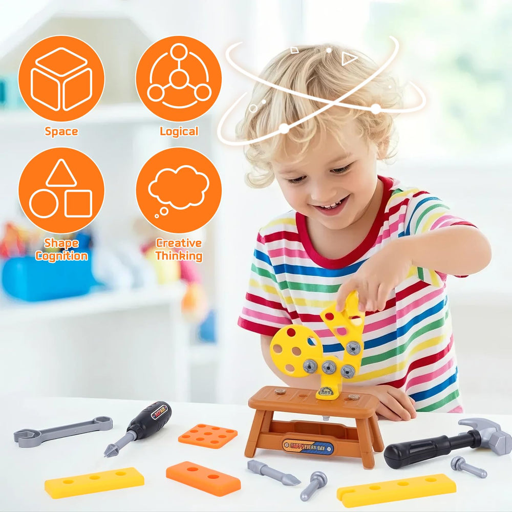 Magic4U tape measure used in kid-friendly construction play.