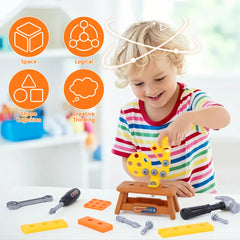 Magic4U tape measure used in kid-friendly construction play.