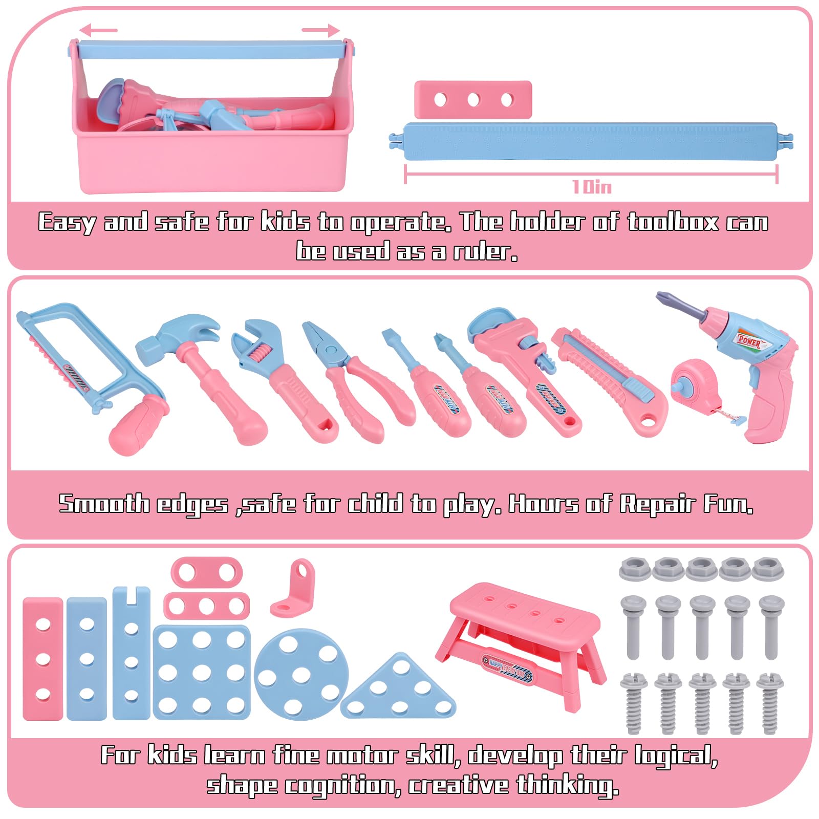 Magic4U pipe wrench supporting varied pretend plumbing tasks