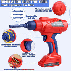 Magic4U Kids Tool Set safety hat encourages role-play and safety.