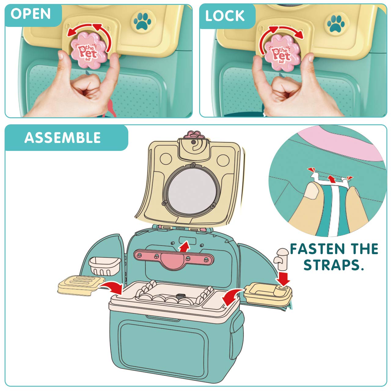 Magic4U feeding bottle and water bowl support nurturing care scenes.