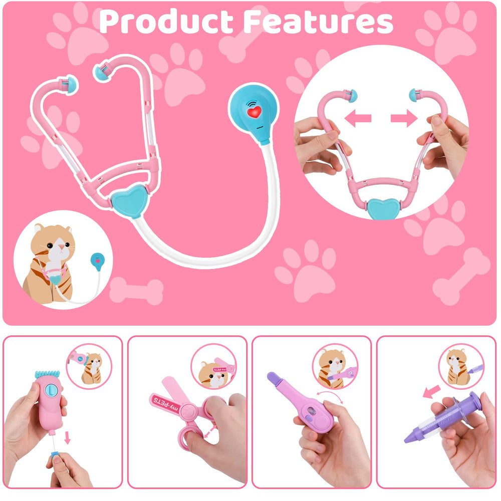 MAGIC4U thermometer tool for kid-friendly vet pretend care and monitoring.