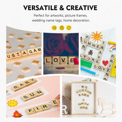 Magicfly letter tiles offer a complete set for craft projects.