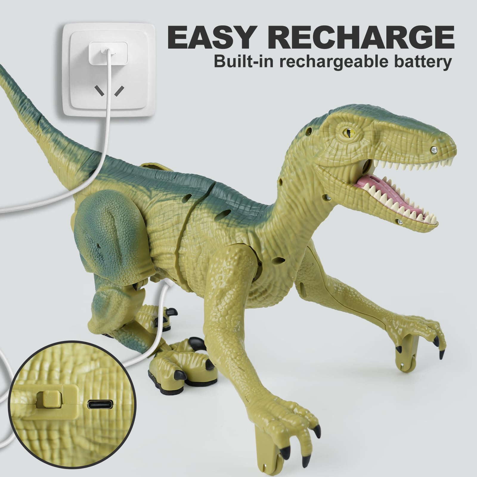 MagicKidz Dinosaur LED Lights image emphasizes colorful play ambiance.