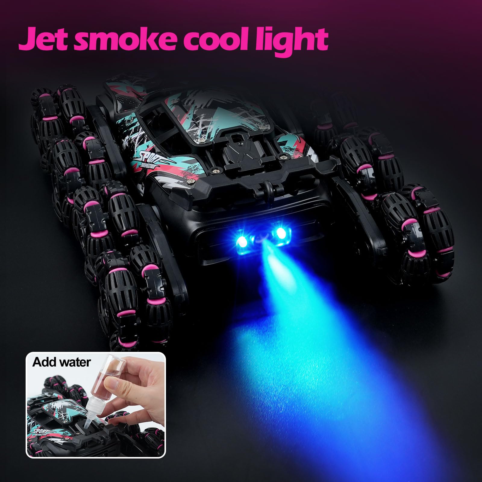 MagicKidz dual-control RC car with 2.4GHz connection for multiplayer action.