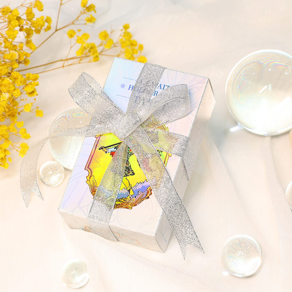 MagicSeer holographic card surface shine enhances display during readings.
