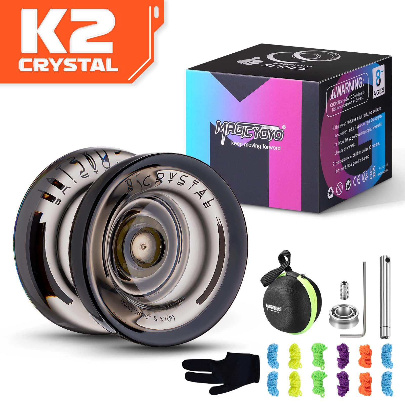 MAGICYOYO K2 supports 1A, 3A, and 5A tricks with smooth, reliable spin.