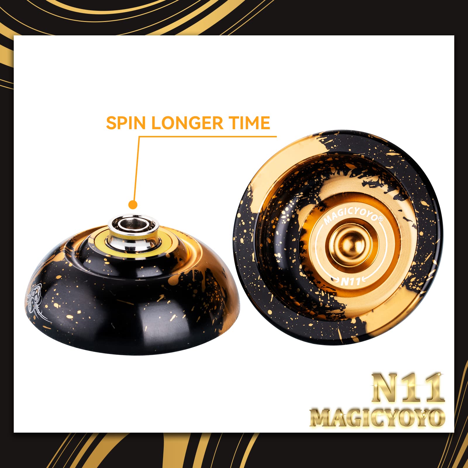 MAGICYOYO N11 detachable weight rings for balanced spin