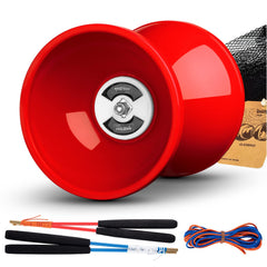 MAGICYOYO Diabolo Pro triple-bearing red 5in spins longer for advanced tricks.