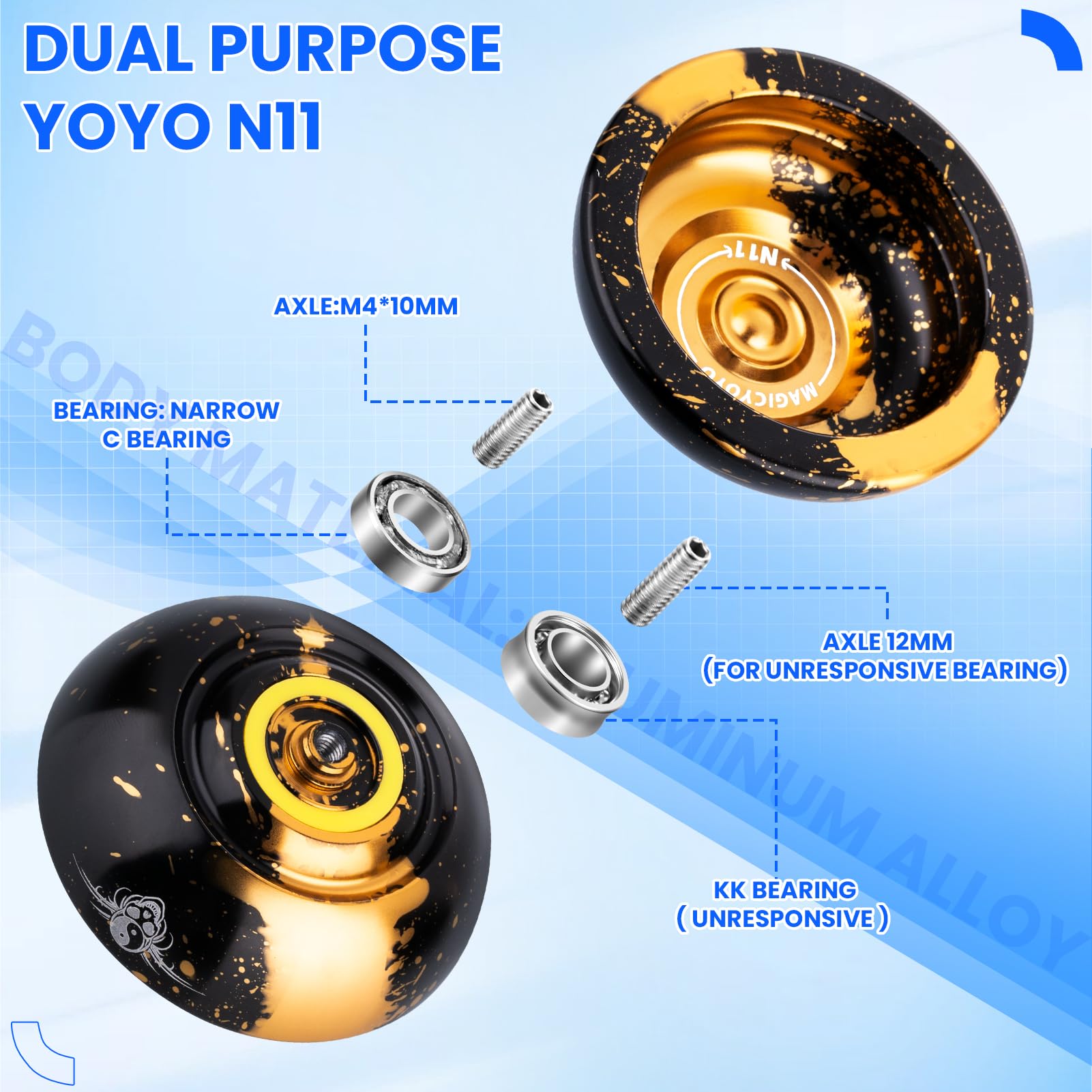 MAGICYOYO bearing kit for tuning and smoother spins