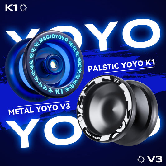 MAGICYOYO K1 blue plastic yoyo, beginner-friendly and sturdy