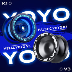 MAGICYOYO K1 blue plastic yoyo, beginner-friendly and sturdy