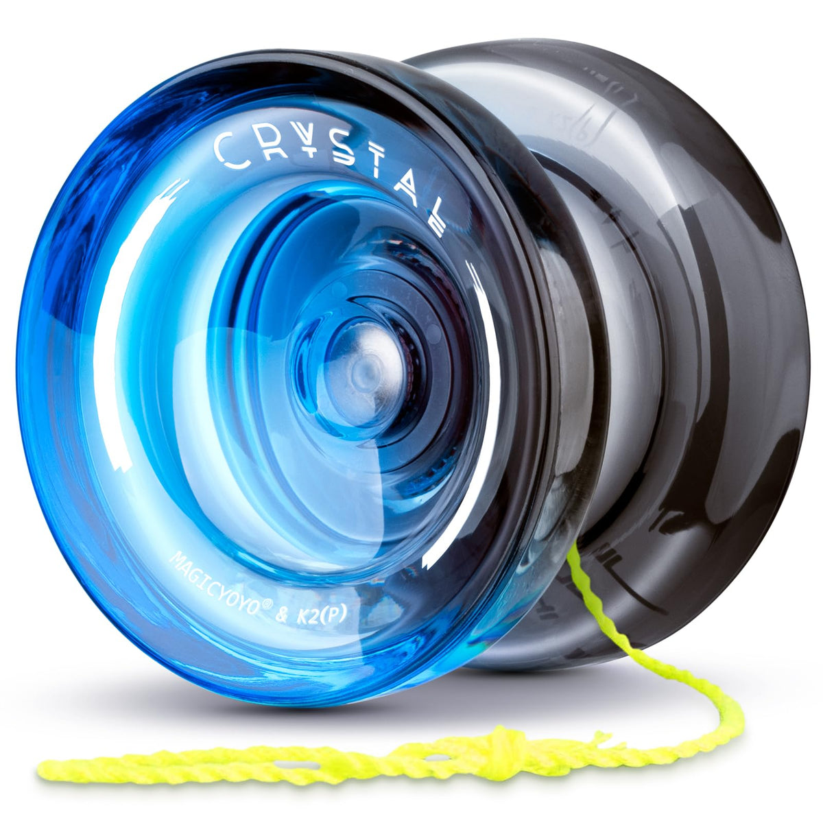 MAGICYOYO K2 crystal blue gradient, beginner-friendly yoyo for kids.