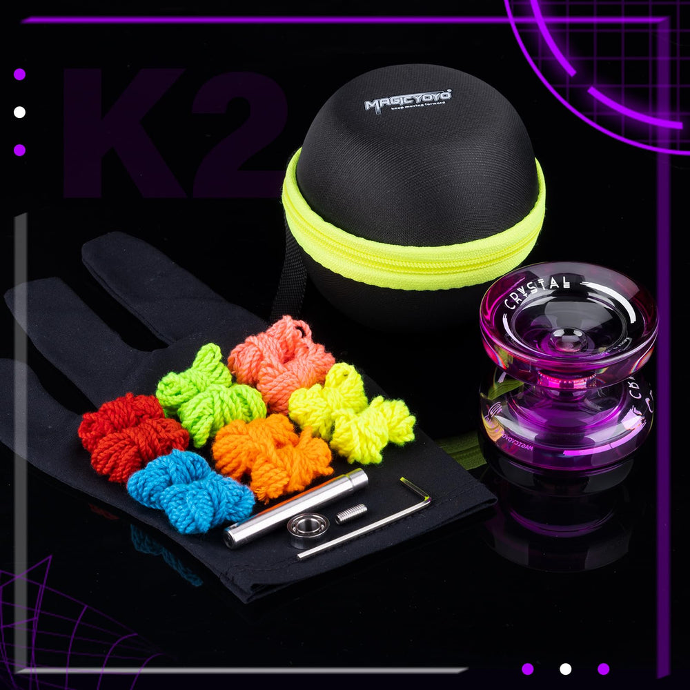 MAGICYOYO K2 Crystal KK bearing compatibility shows versatility for tricks.
