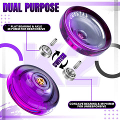 MAGICYOYO K2 Crystal package contents including strings and bag for on-the-go practice.