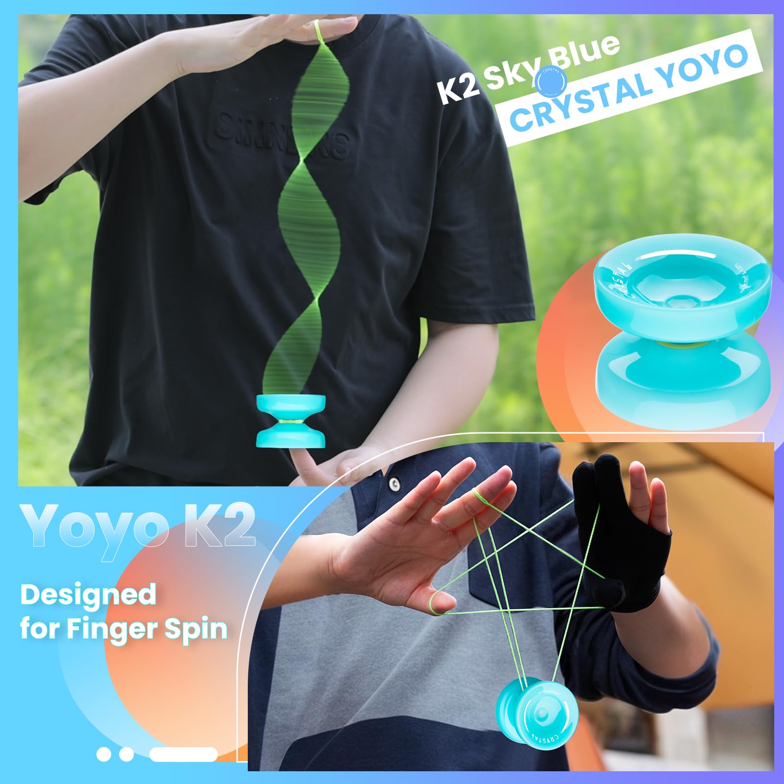 MAGICYOYO K2 crystal PC yoyo craftsmanship and finish