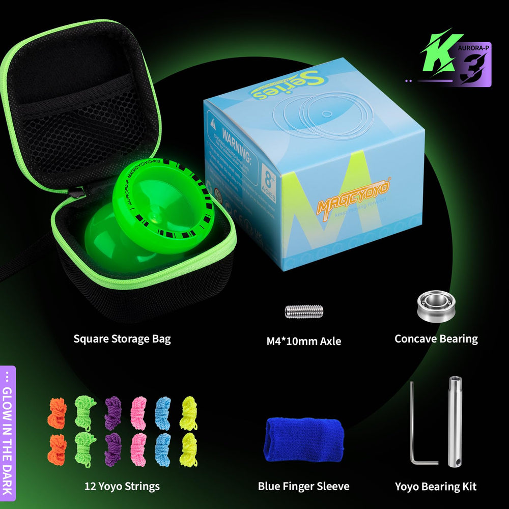 MAGICYOYO K3 Aurora-P sturdy design supports both beginners and advanced spins.