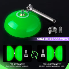 MAGICYOYO K3 Aurora-P dual bearing system supports finger spins and tricks.
