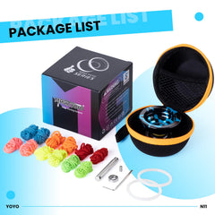 MAGICYYO N11 black blue metal yoyo: durable finish with premium look.