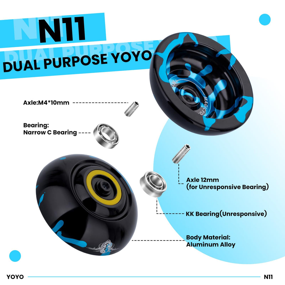 MAGICYYO N11 concave ring design: improved balance for advanced tricks.