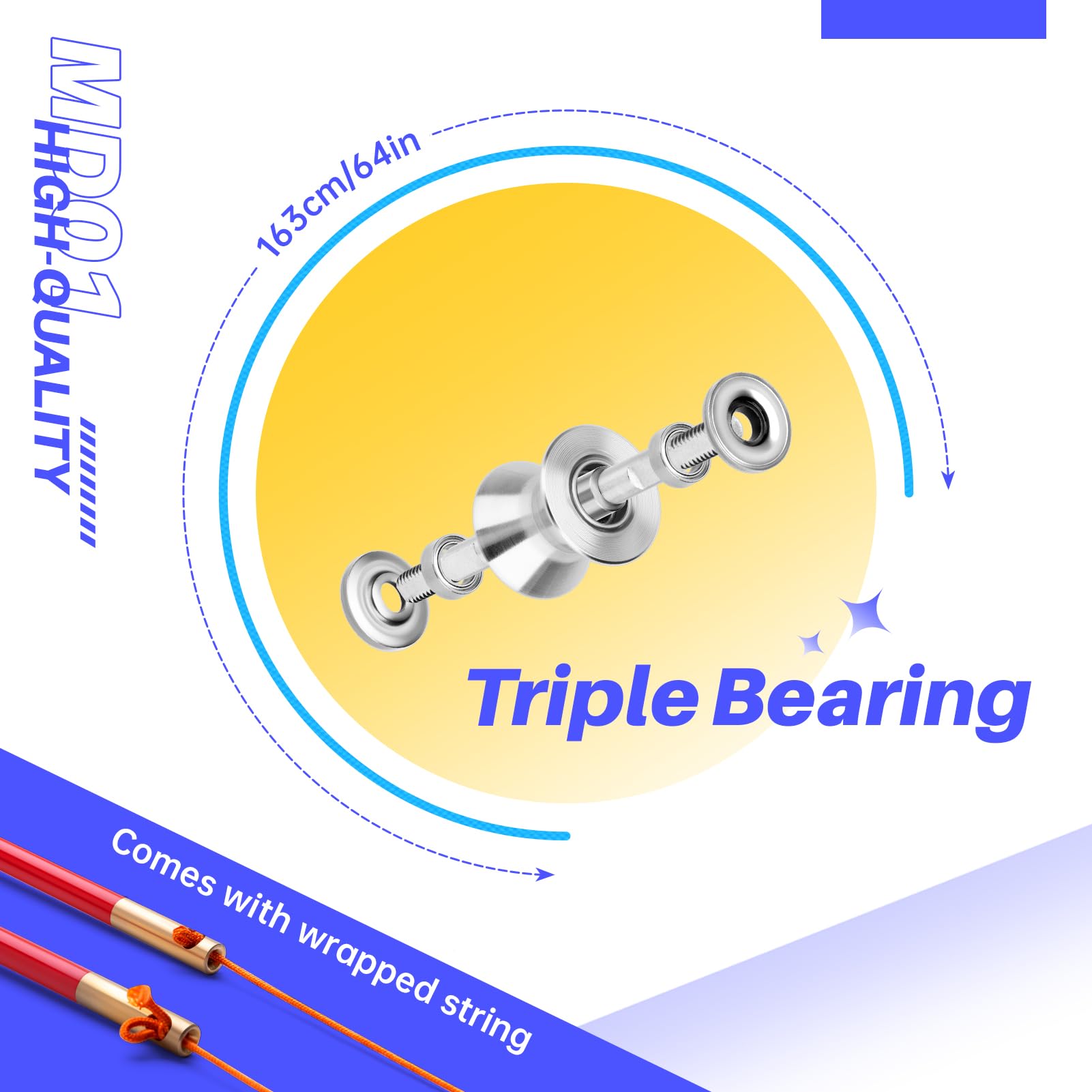 MAGICYOYO Pro blue cup design with 130mm diameter for control