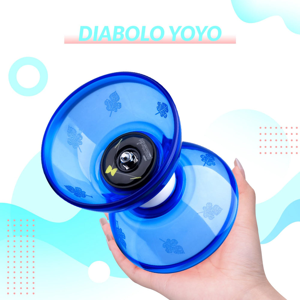 MAGICYOYO Pro blue-cap cushioned sticks enable comfortable grip during tricks.