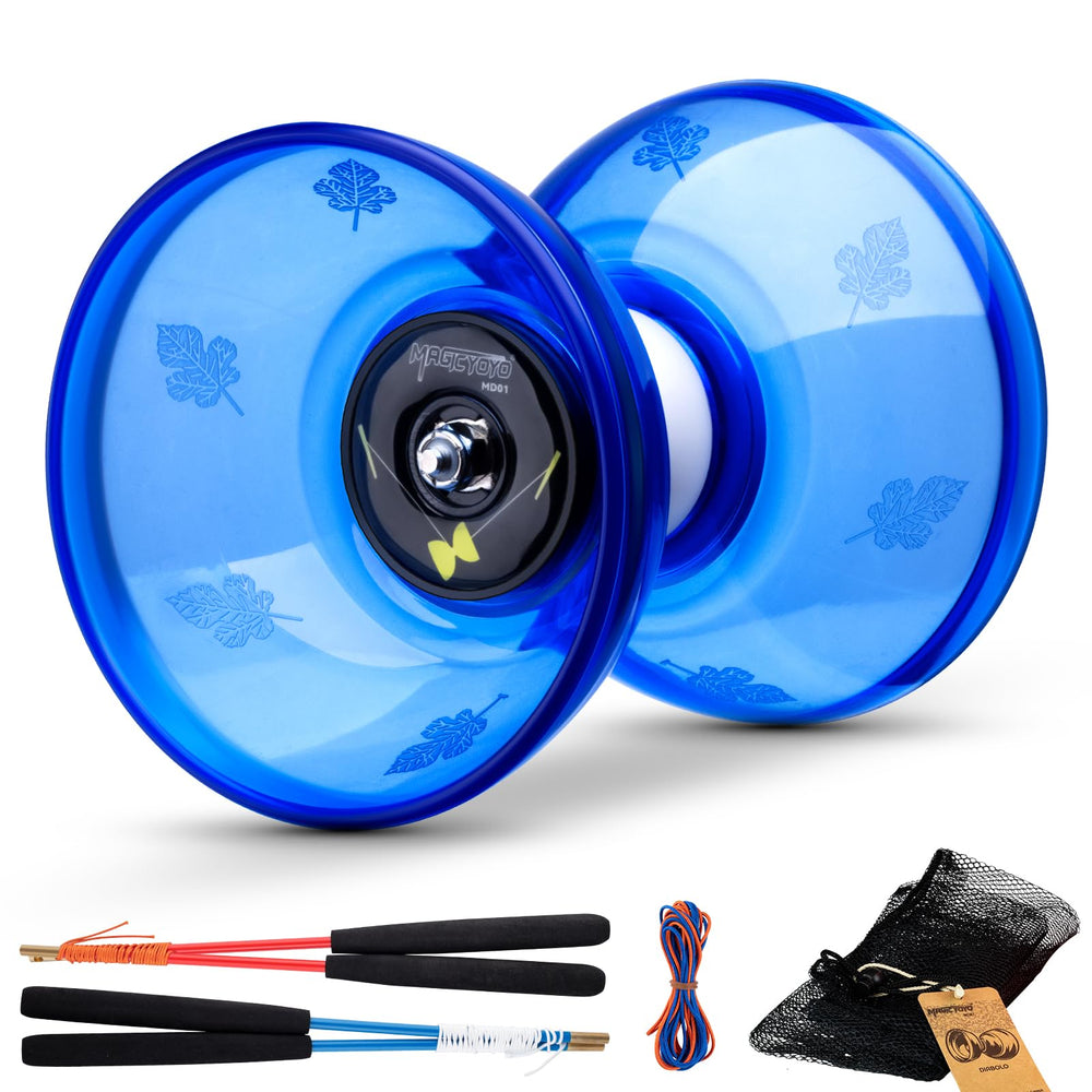 MAGICYOYO Pro blue diabolo cups endure frequent use with care.
