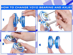 MAGICYOYO 2-hole case bag keeps yoyos organized.