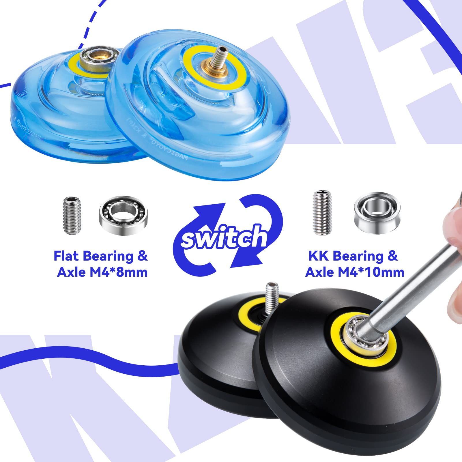 MAGICYOYO Two pack set for easy sharing and practice.